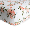 Cotton Muslin Crib Sheet - Watercolor Roses - Crib Sheet - Watercolor Roses