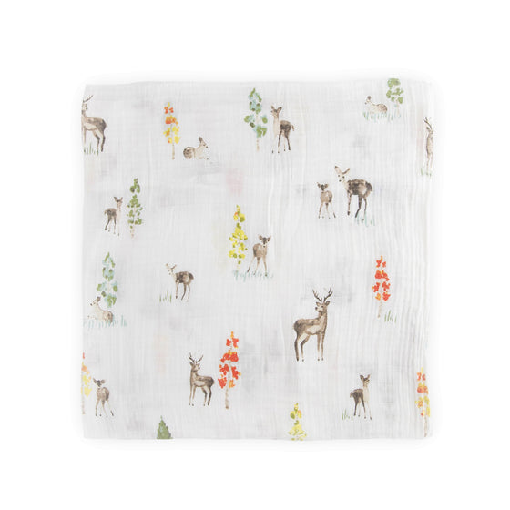 Cotton Muslin Swaddle Blanket 3 Pack - Oh Deer 2 - Swaddle Multi Pack - Oh Deer 2