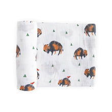  Cotton Muslin Swaddle Blanket - Bison - Swaddle Blanket - Bison