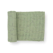  Cotton Muslin Swaddle Blanket - Cactus Lines - Swaddle Blanket - Cactus Lines