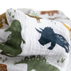 Cotton Muslin Swaddle Blanket - Dino Friends - Swaddle Blanket - Dino Friends