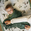 Cotton Muslin Swaddle Blanket - Evergreen Plaid - Swaddle Blanket - Evergreen Plaid