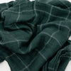 Cotton Muslin Swaddle Blanket - Evergreen Plaid - Swaddle Blanket - Evergreen Plaid