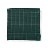 Cotton Muslin Swaddle Blanket - Evergreen Plaid - Swaddle Blanket - Evergreen Plaid