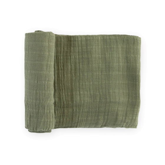 Cotton Muslin Swaddle Blanket - Fern - Swaddle Blanket - Fern