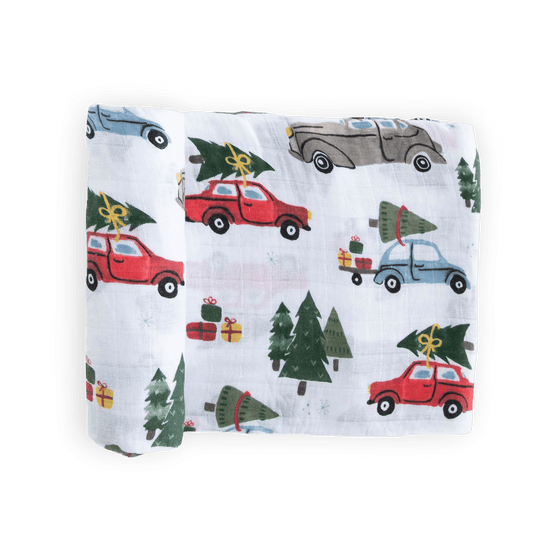 Cotton Muslin Swaddle Blanket - Holiday Haul - Swaddle Blanket - Holiday Haul