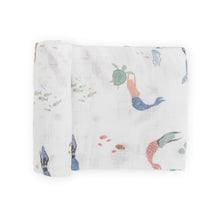  Cotton Muslin Swaddle Blanket - Mermaids - Swaddle Blanket - Mermaids