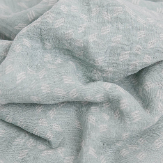 Cotton Muslin Swaddle Blanket - Misty Field - Swaddle Blanket - Misty Field