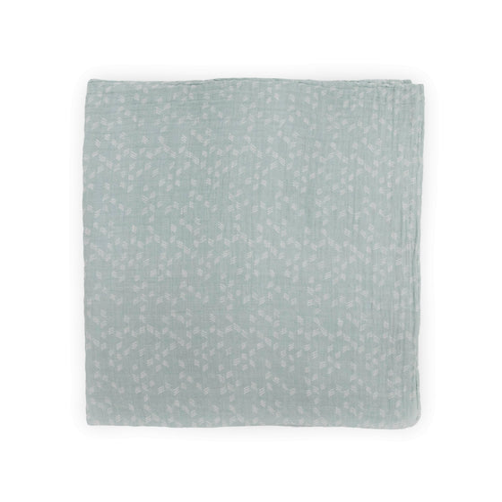 Cotton Muslin Swaddle Blanket - Misty Field - Swaddle Blanket - Misty Field