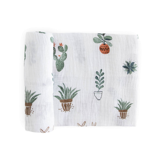 Cotton Muslin Swaddle Blanket - Prickle Pots - Swaddle Blanket - Prickle Pots