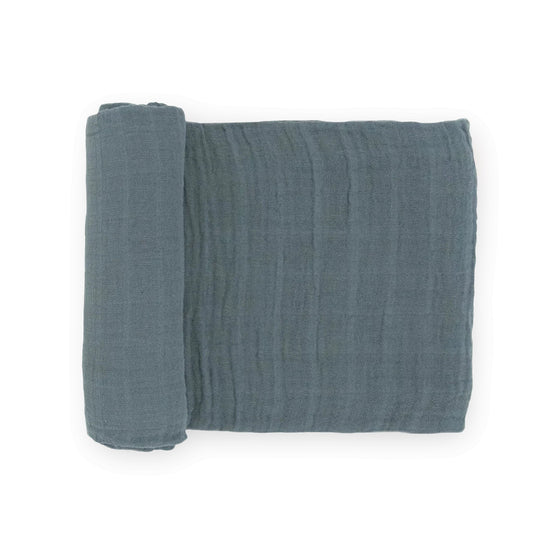 Cotton Muslin Swaddle Blanket - Sea - Swaddle Blanket - Sea