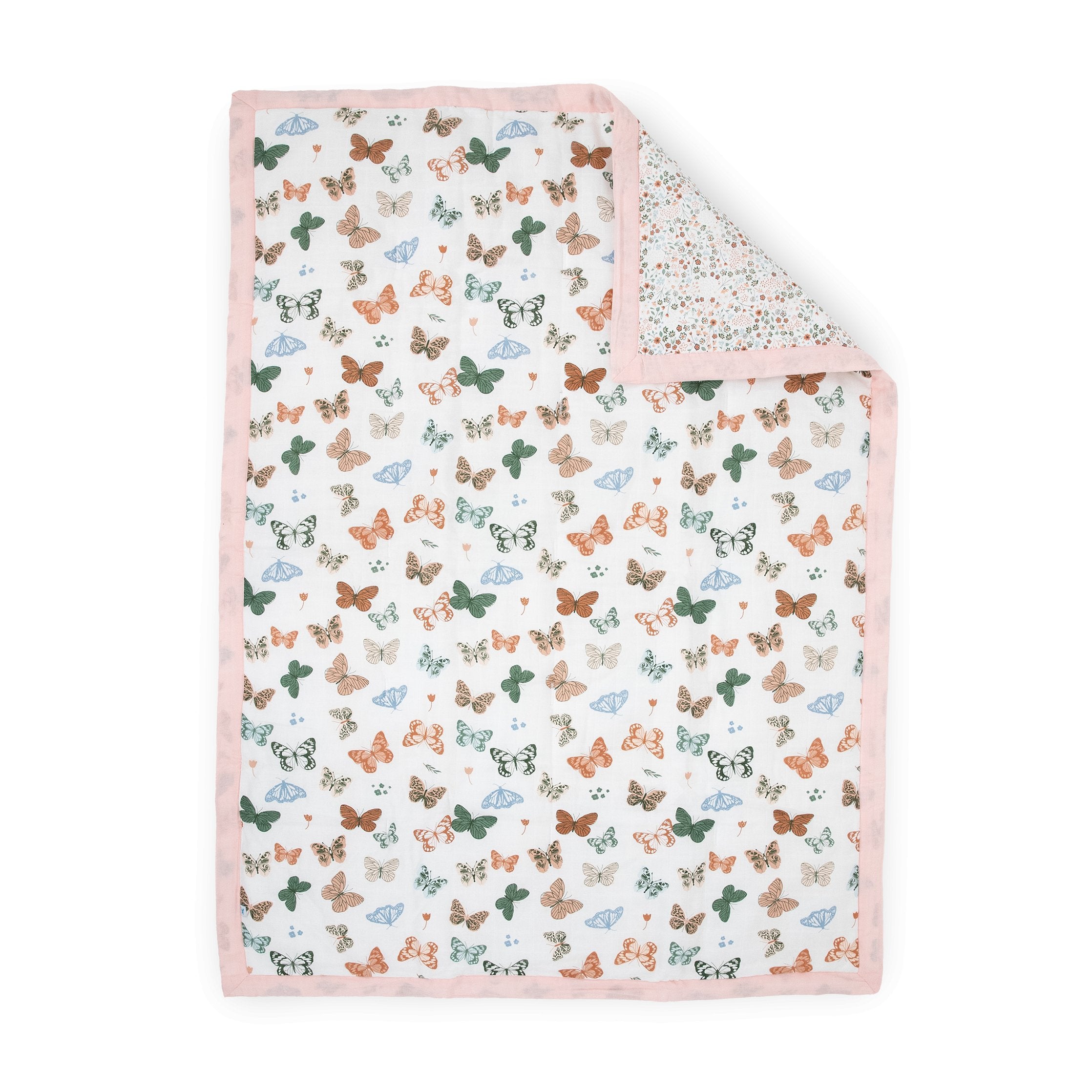 Cotton Muslin Comforter Butterflies