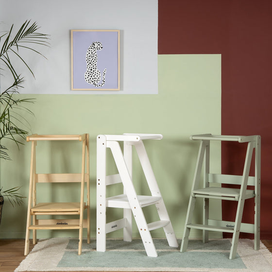 Folding Toddler Tower - Natural