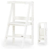 Folding Toddler Tower - White