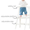 Folding Toddler Tower - White