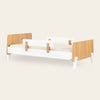 Fun Bed - Twin Bed - Kids Bed - White + Natural