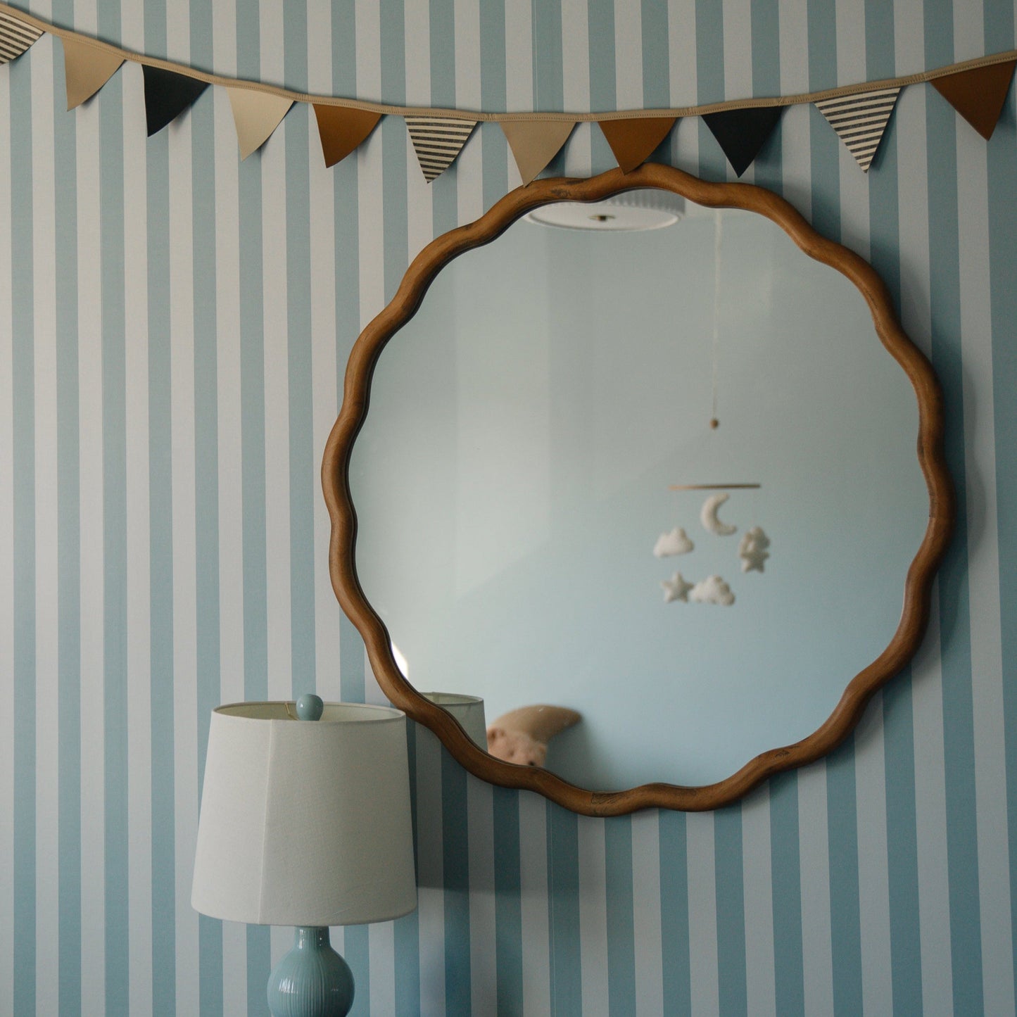 Hayes Wallpaper by Mackenzie Nelson - Light Blue