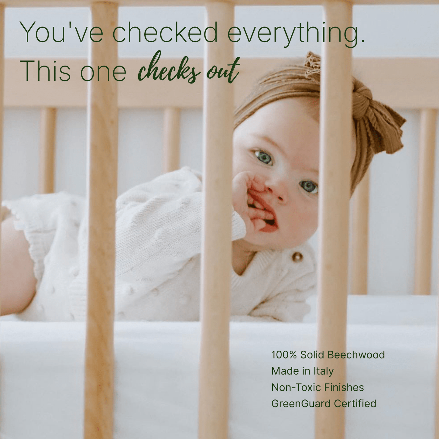 LaLa 3 - in - 1 Convertible Crib - cribs - Natural