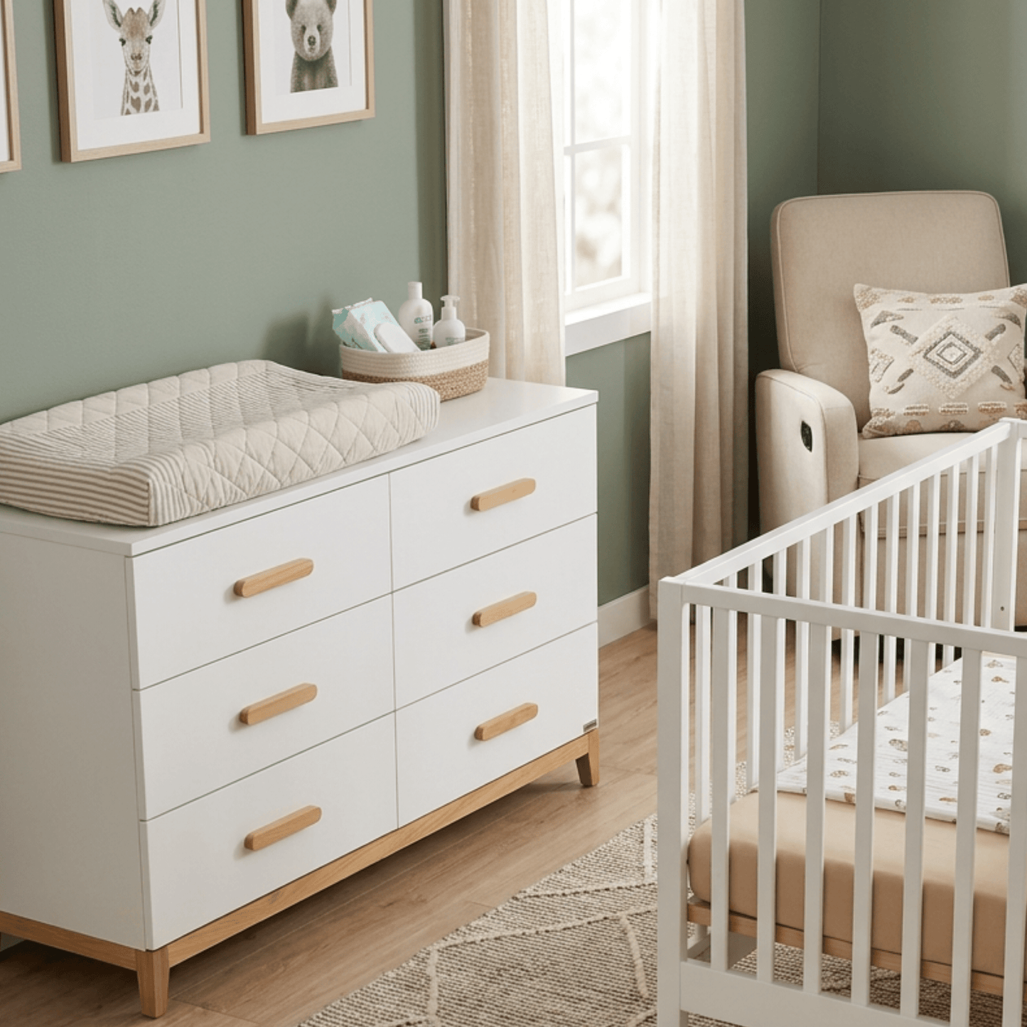 LaLa Big 6-drawer Nursery Dresser - dadada baby LaLa Big 6-drawer Nursery Dresser - dadada baby