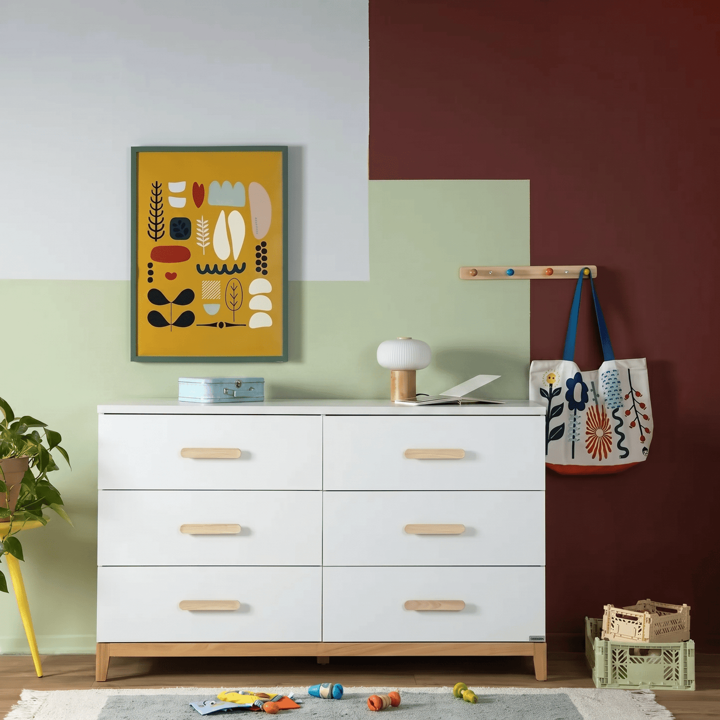 LaLa Big 6-drawer Nursery Dresser - dadada baby LaLa Big 6-drawer Nursery Dresser - dadada baby