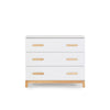 LaLa Little 3 - Drawer Dresser - dresser - white + natural