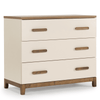 LaLa Little 3 - Drawer Dresser - dresser - white + red oak