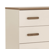 LaLa Little 3 - Drawer Dresser - dresser - white + red oak