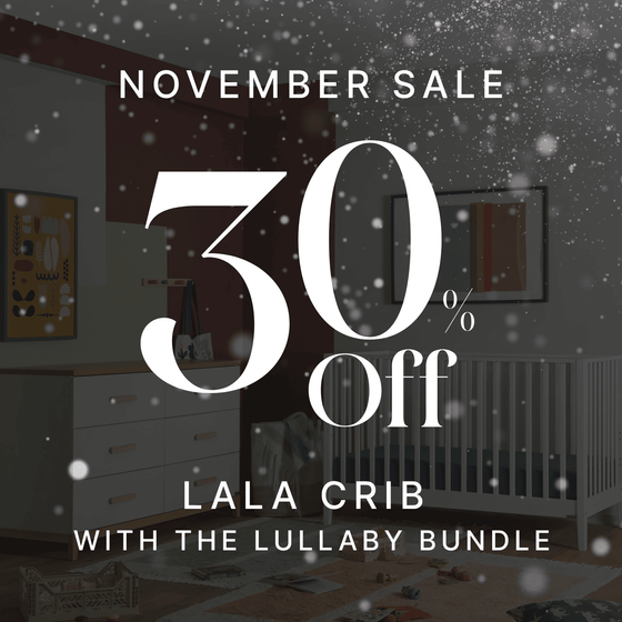 Lullaby Bundle - Bundle - LaLa 3 - in - 1 Convertible Crib / natural - LaLa Big 6 - drawer Dresser / Default Title