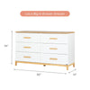 Lullaby Bundle - Bundle - LaLa 3 - in - 1 Convertible Crib / natural - LaLa Big 6 - drawer Dresser / Default Title