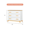 Lullaby Bundle - Bundle - LaLa 3 - in - 1 Convertible Crib / natural - LaLa Big 6 - drawer Dresser / Default Title