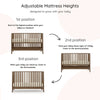 Lullaby Bundle - Bundle - LaLa 3 - in - 1 Convertible Crib / natural - LaLa Big 6 - drawer Dresser / Default Title