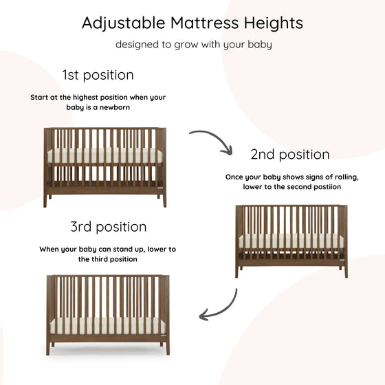 Lullaby Bundle - Bundle - LaLa 3 - in - 1 Convertible Crib / natural - LaLa Big 6 - drawer Dresser / Default Title
