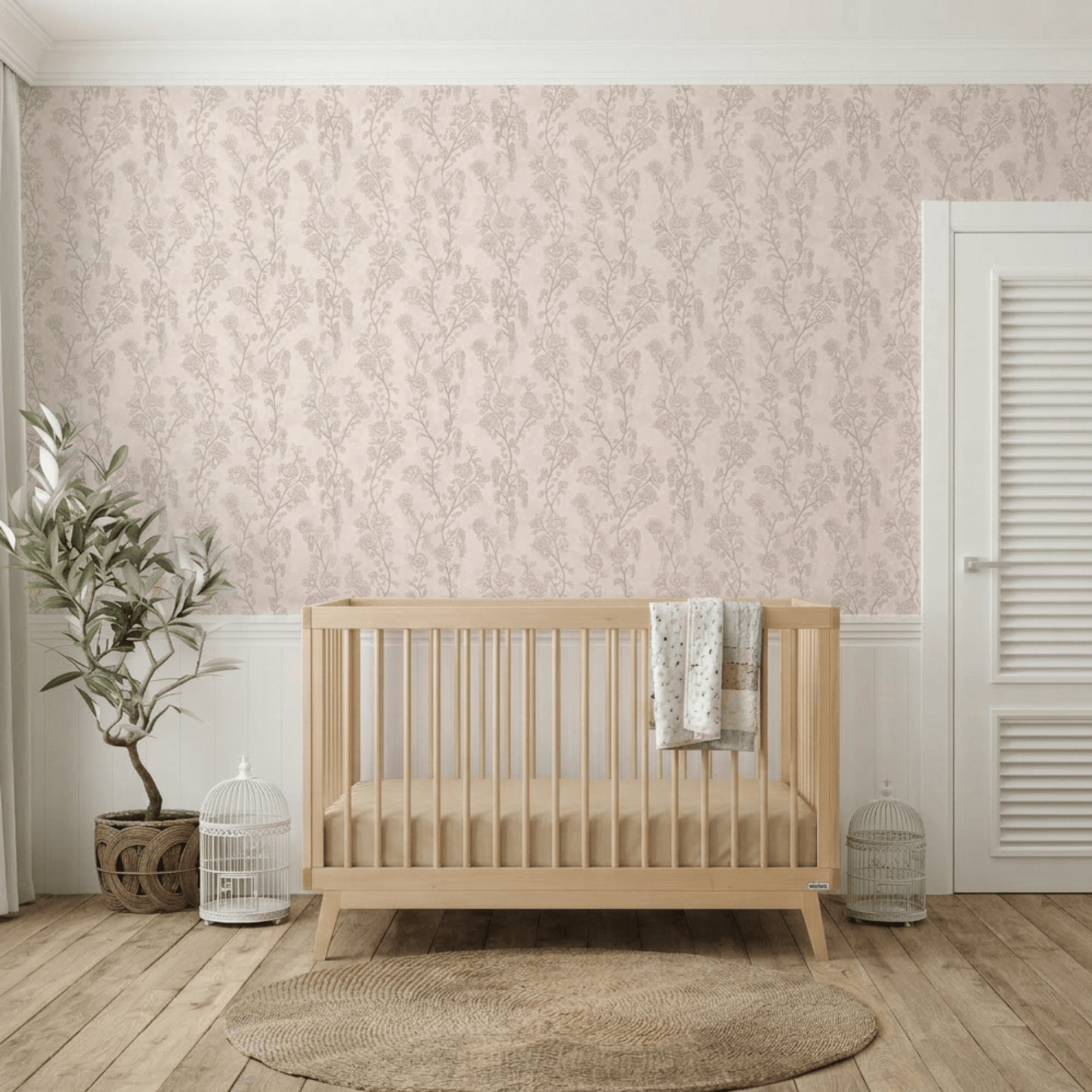 Marina Wallpaper by Bloomery Decor - Pink