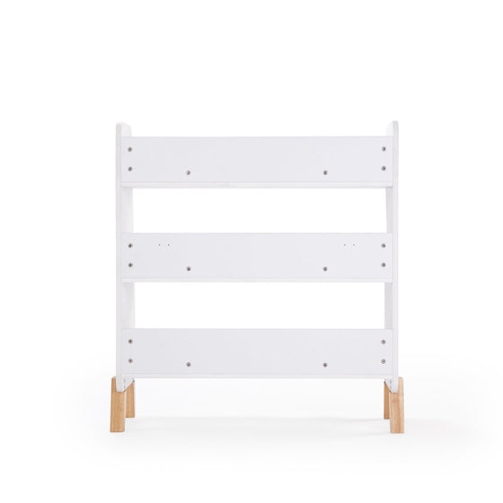 Muse Bookshelf - toddler bed - white + natural