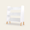 Muse Bookshelf - toddler bed - white + natural