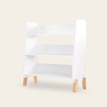  Muse Bookshelf - toddler bed - white + natural