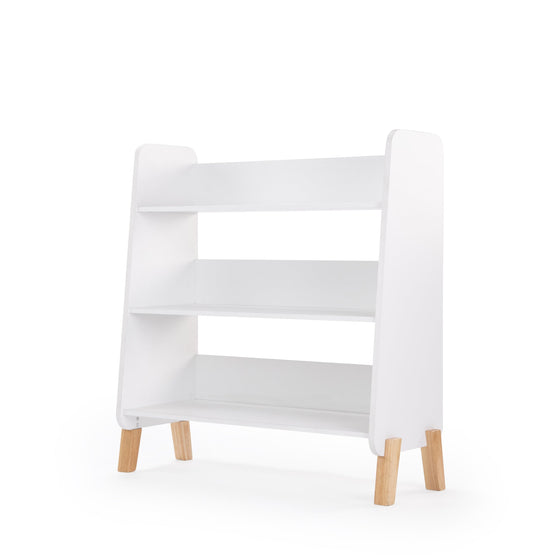 Muse Bookshelf - toddler bed - white + natural