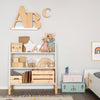 Muse Bookshelf - toddler bed - white + natural