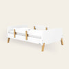 Muse Toddler Bed - toddler bed - white + natural