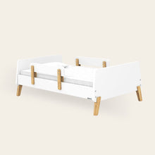  Muse Toddler Bed - toddler bed - white + natural