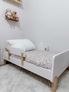 Muse Toddler Bed - toddler bed - white + natural