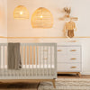 Nest Bundle - Bundle - Soho 3 - in - 1 Convertible Crib / White - Soho 5 - Drawer Nursery Dresser / black + natural