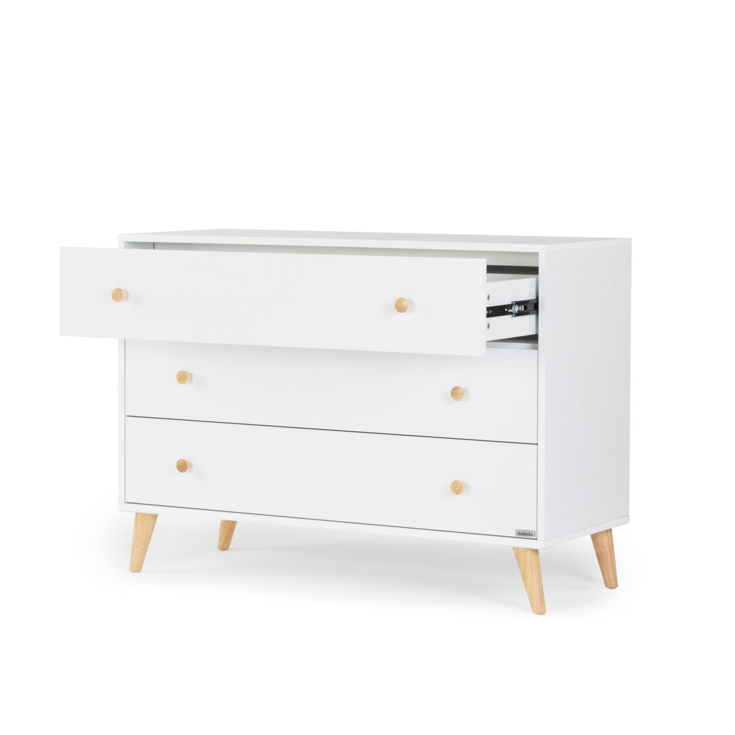 Austin 3-Drawer Dresser, White/Red Oak Austin 3-Drawer Dresser, White/Red Oak