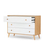 NEW! Austin 3-Drawer Dresser - dresser - white + red oak