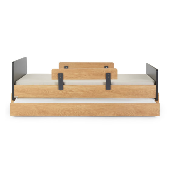 NEW! Fun Bed - Toddler Bed - Graphite/Red Oak