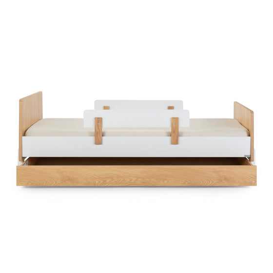 NEW! Fun Bed - Toddler Bed - White/Red Oak