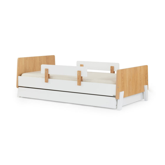 NEW! Fun Bed - Toddler Bed - White/Red Oak