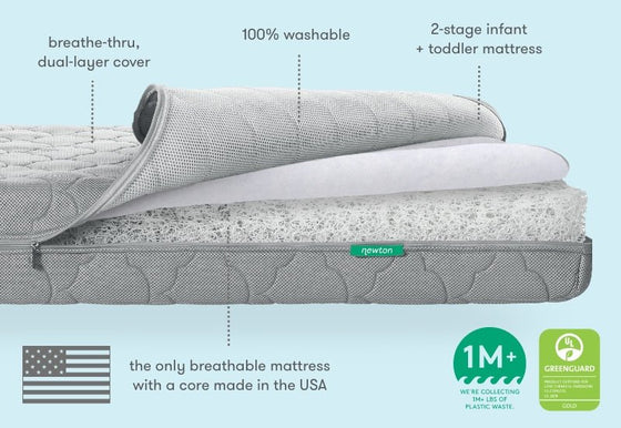 Newton Crib Mattress | Final Sale - Crib Mattress - Blue