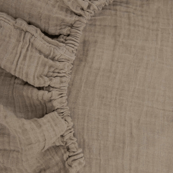 Organic Cotton Muslin Crib Sheet - Driftwood - Crib Sheet - Driftwood