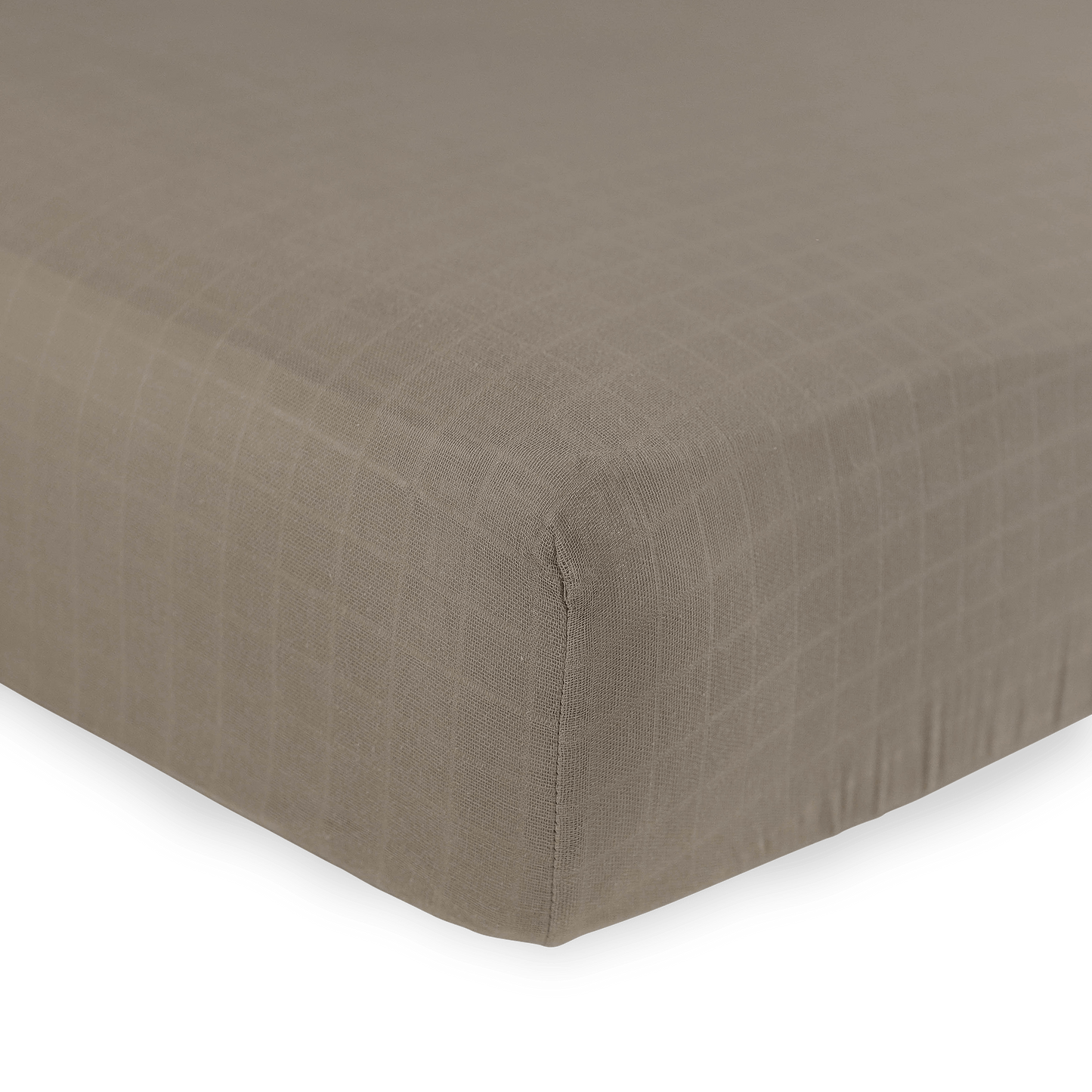 Organic Cotton Muslin Crib Sheet - Driftwood - Crib Sheet - Driftwood